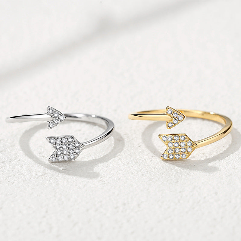 Arrow Ring Silver Adjustable