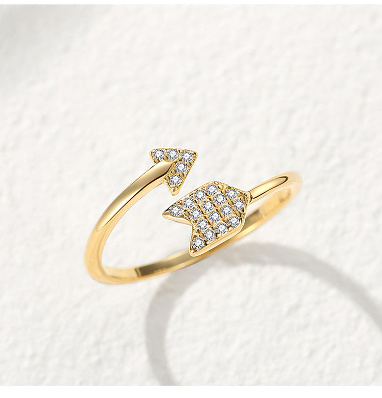 Arrow Ring Silver Adjustable