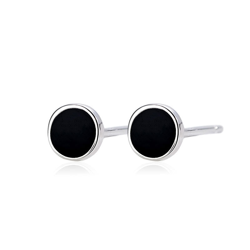 Trangle Heart Stud Earrings