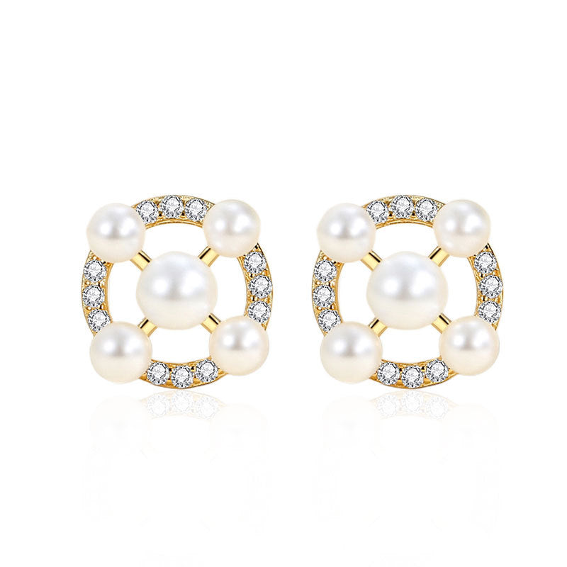 Pearl Stud Earrings