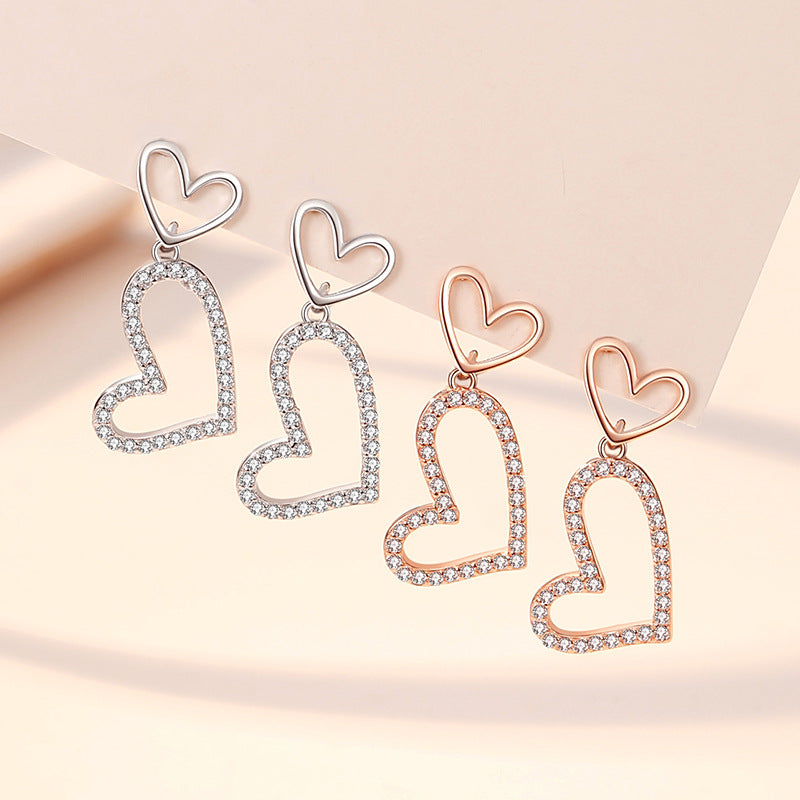 Heart Dangle Earrings