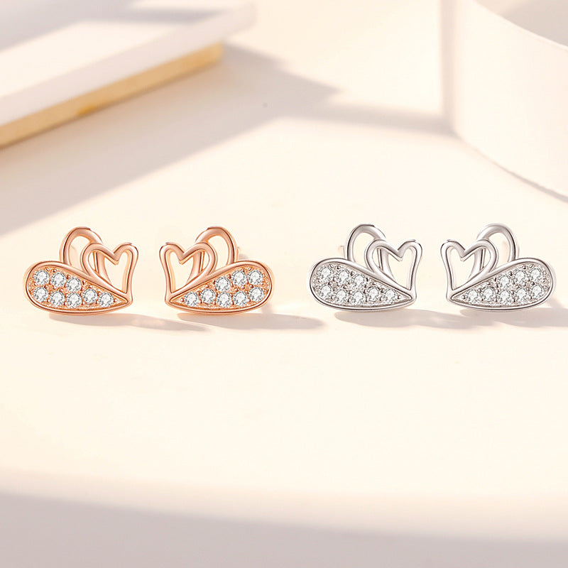 Heart Stud Earrings