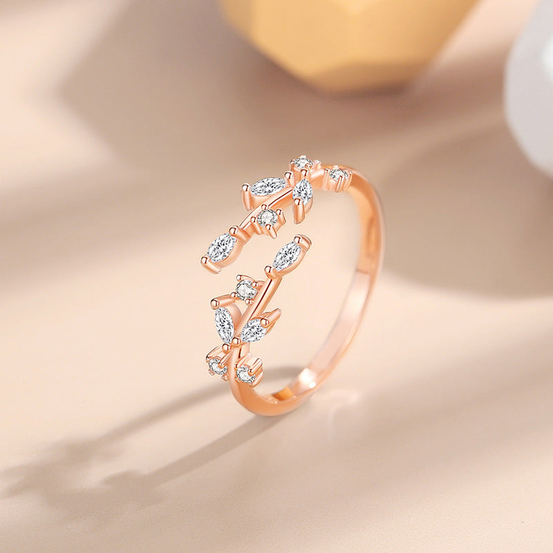 Adjustable Leaf Ring