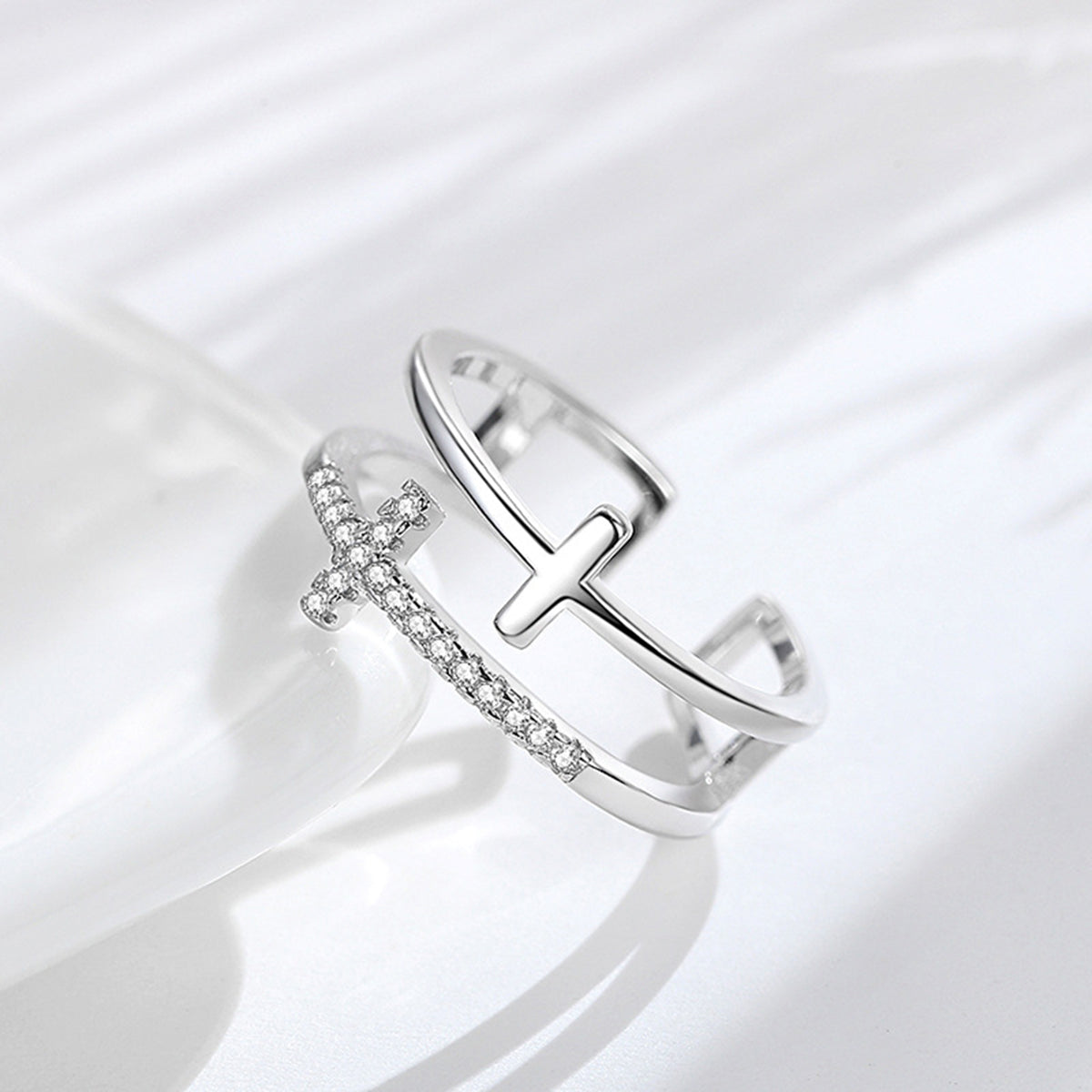MOOSKI 925 Sterling Silver Rings for Women Adjustable