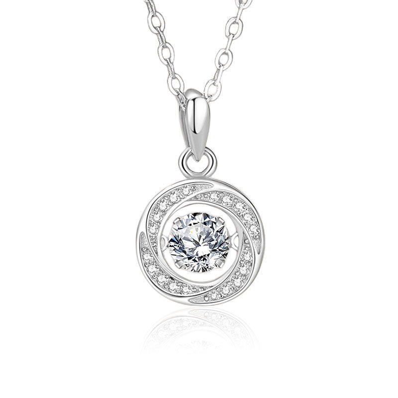 Dancing Stone Round Necklace