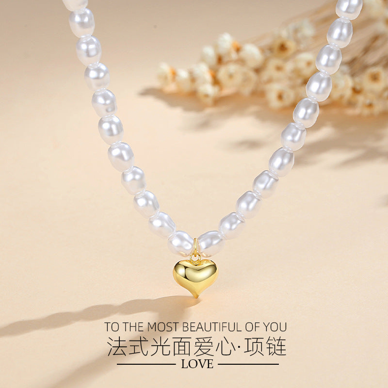 Pearl Heart Necklace