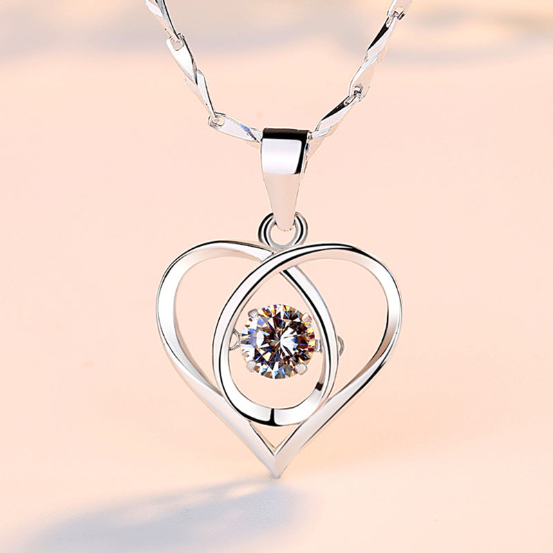 Heart Necklace Silver