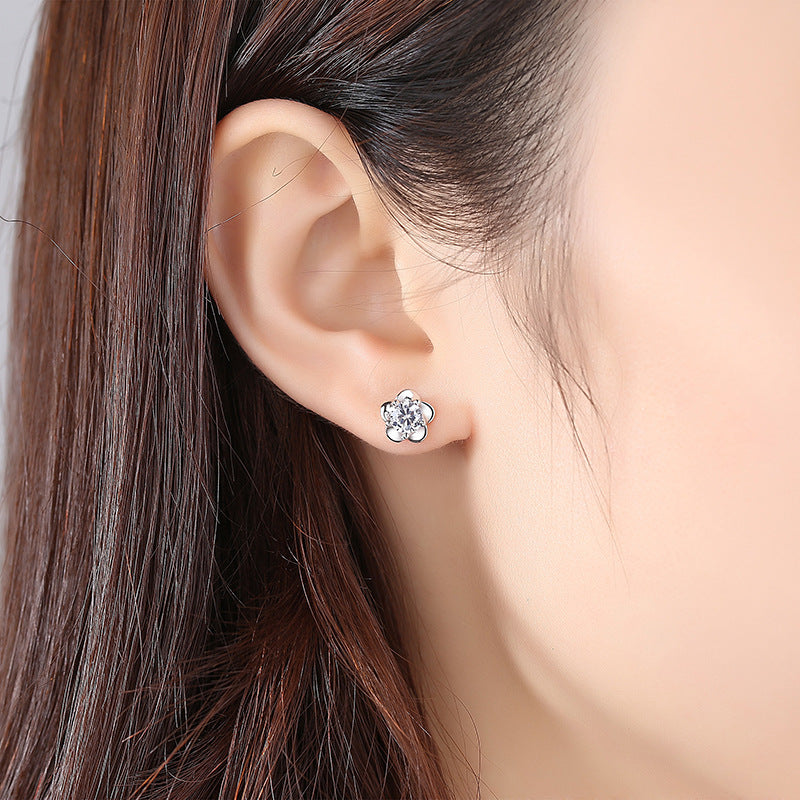 Sakura Flower Stud Earrings