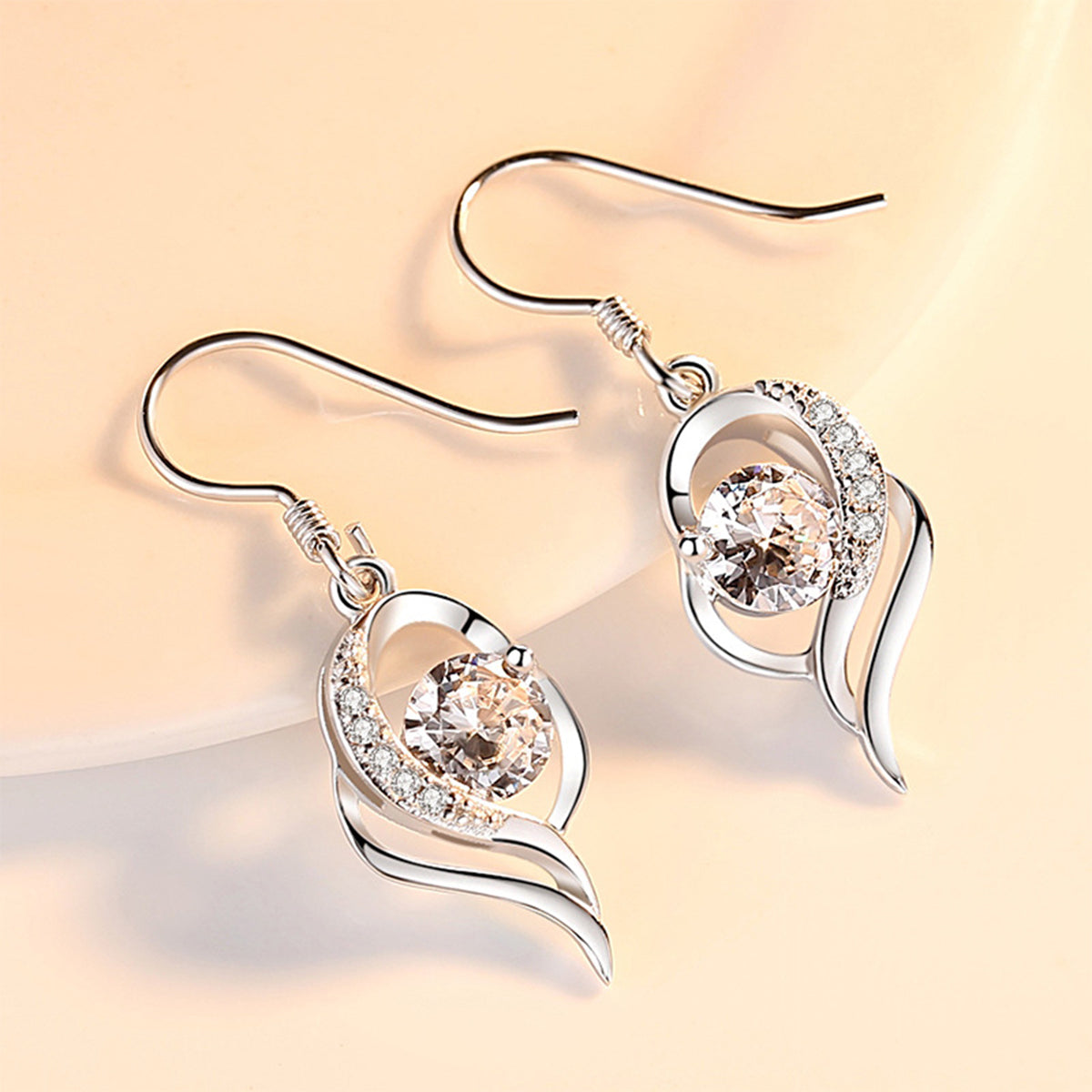 MOOSKI Sterling Silver Dangle Earrings for Women