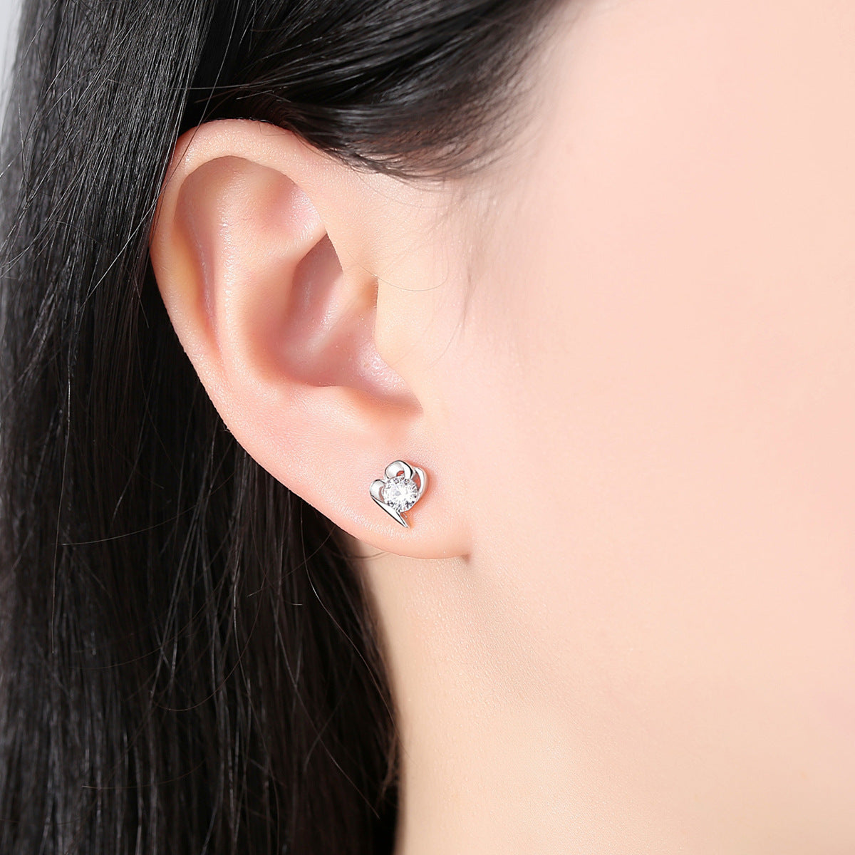 Heart Stud Earrings