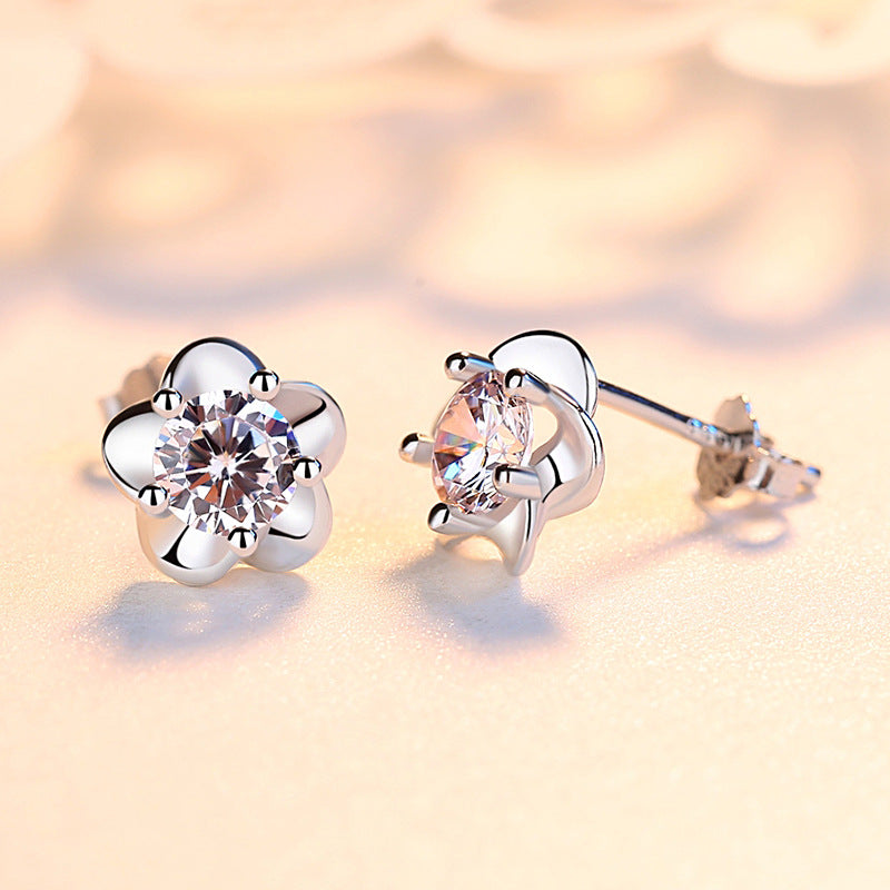 Sakura Flower Stud Earrings