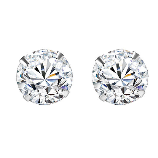 Gem Stone Stud Earrings