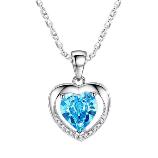 Heart Necklace Silver