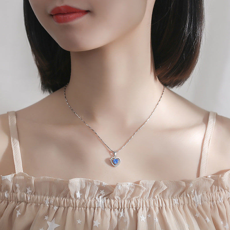 Heart Necklace Silver