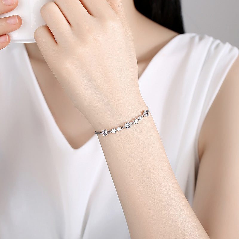 Star Bracelet 925 Sterling Silver