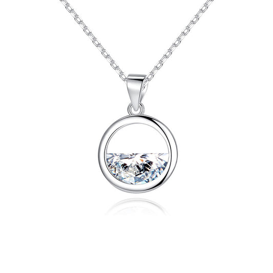 Circle Crystal Necklace