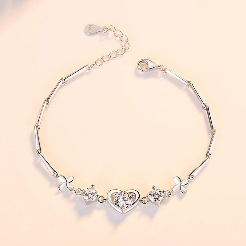 Heart Bracelet 925 Sterling Silver