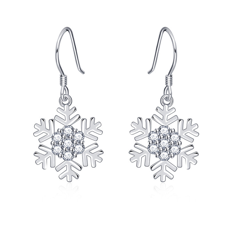 Snowflakes Drop Earrings