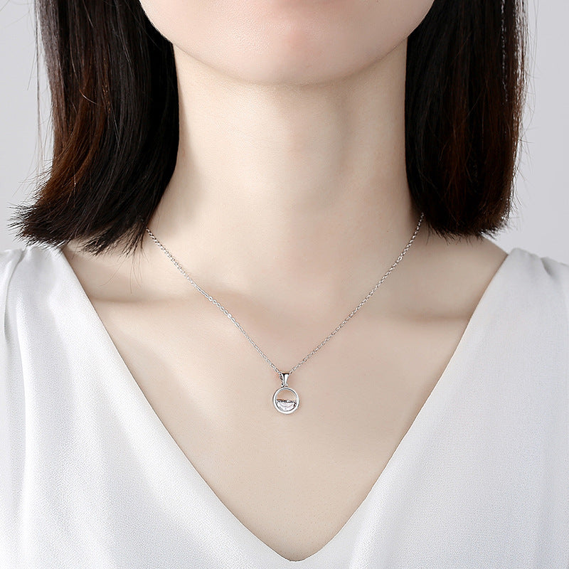 Circle Crystal Necklace