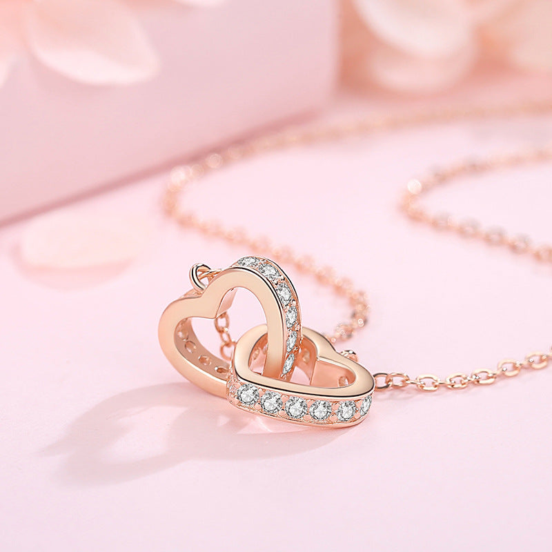 Double Heart Necklace