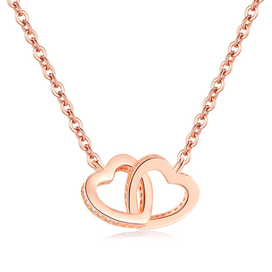 Double Heart Necklace