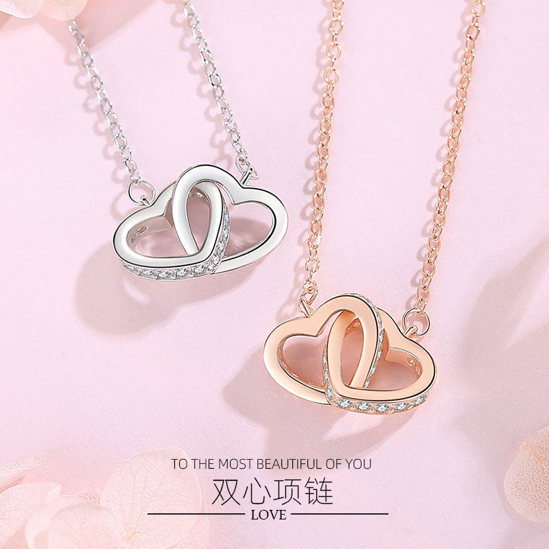 Double Heart Necklace