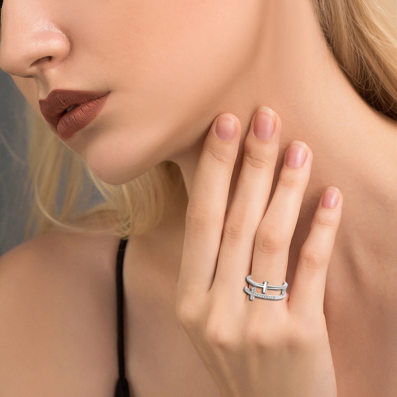 MOOSKI 925 Sterling Silver Rings for Women Adjustable