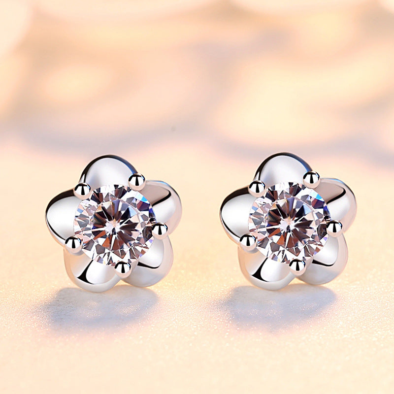 Sakura Flower Stud Earrings