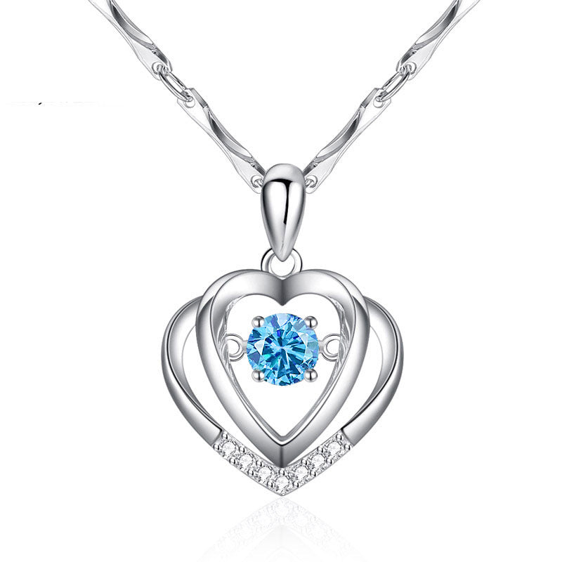 Heart Necklace Silver