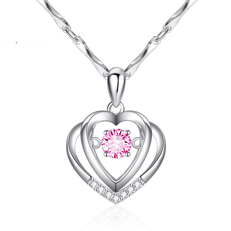 Heart Necklace Silver