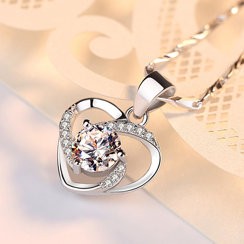 Heart Necklace Sterling Silver 999