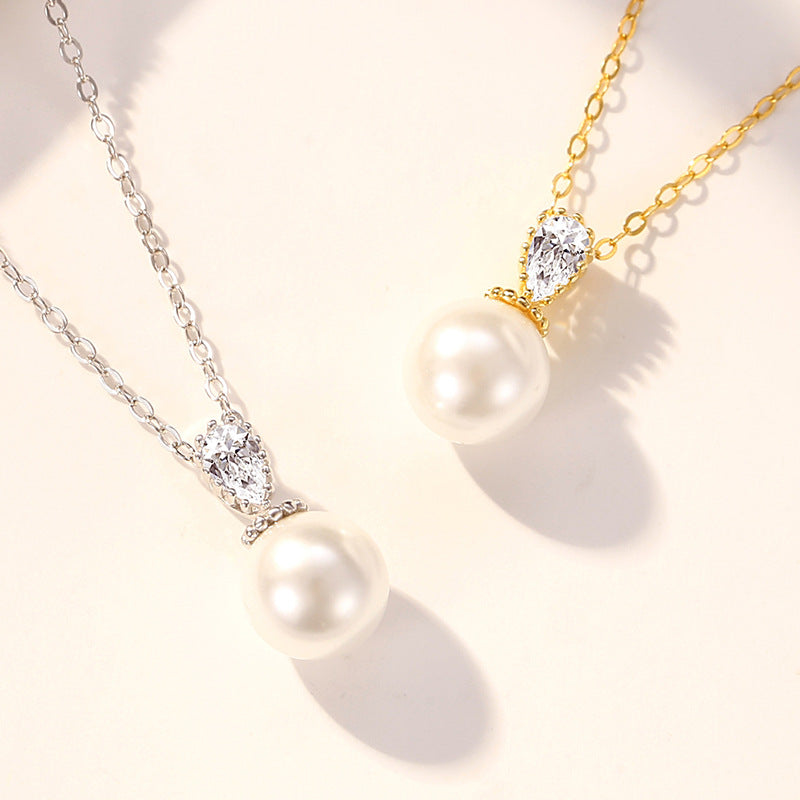 Pearl Necklace Silver