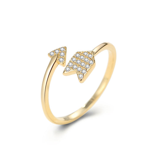Arrow Ring Silver Adjustable