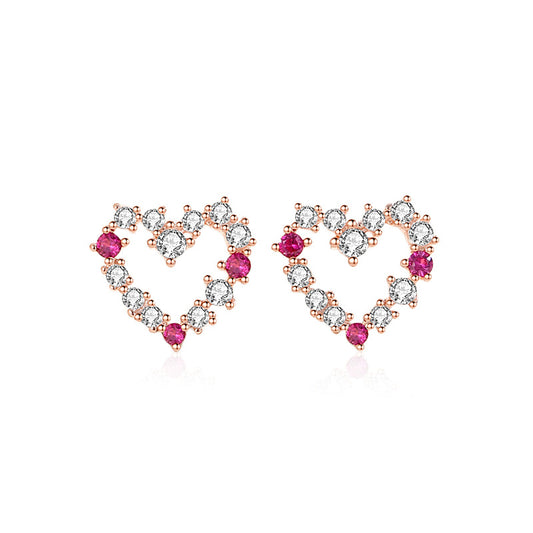 Heart Stud Earrings