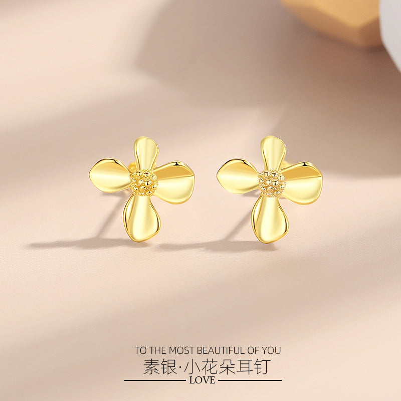 Four Leaf Earrings Stud