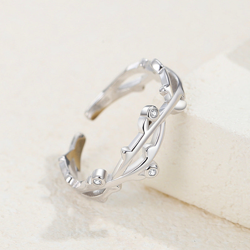 Leaf Eternity Ring