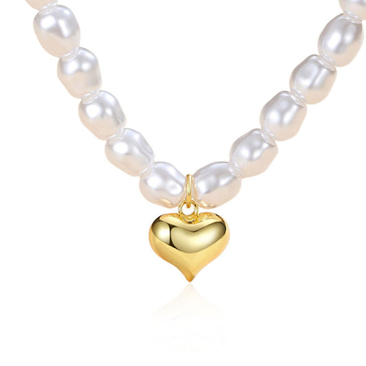 Pearl Heart Necklace