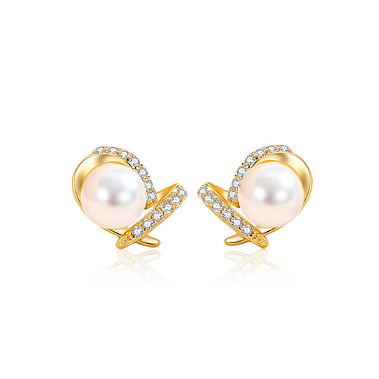 Pearl Heart Stud