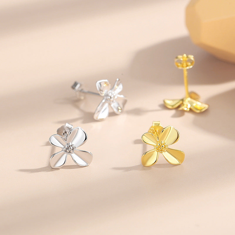 Four Leaf Earrings Stud