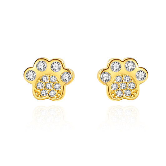 Paw Stud Earrings