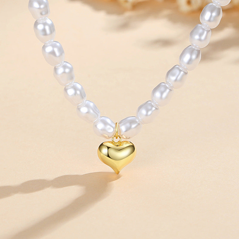Pearl Heart Necklace