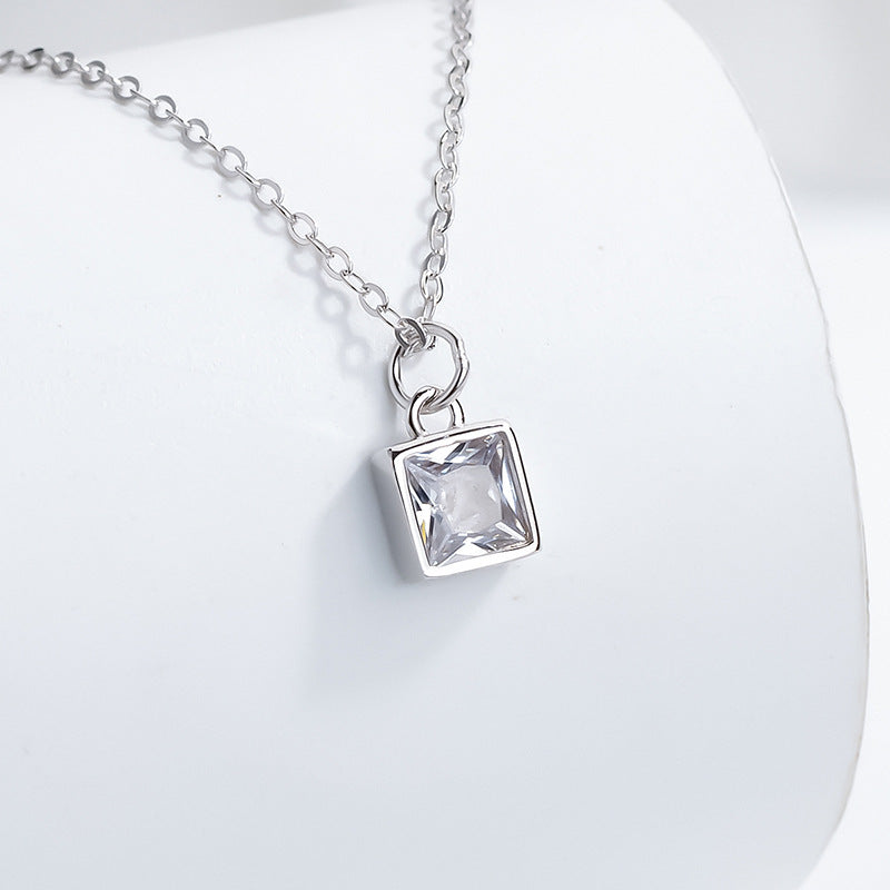 Square Stone Necklace