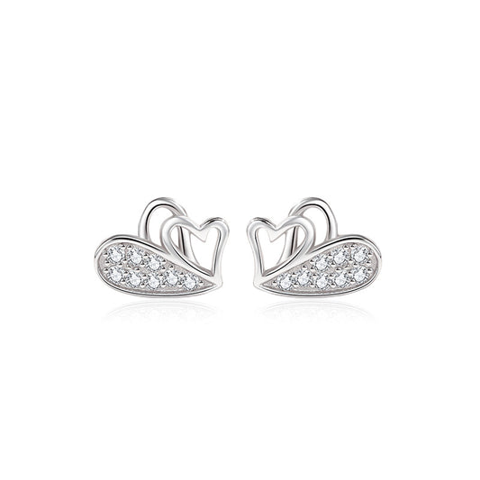 Heart Stud Earrings