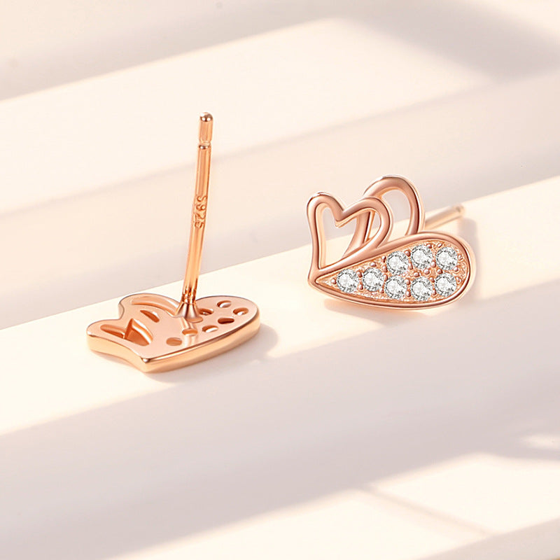 Heart Stud Earrings