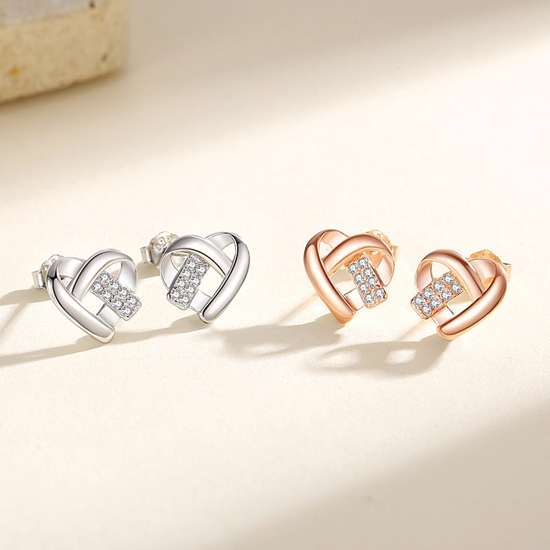 Heart Stud Earrings