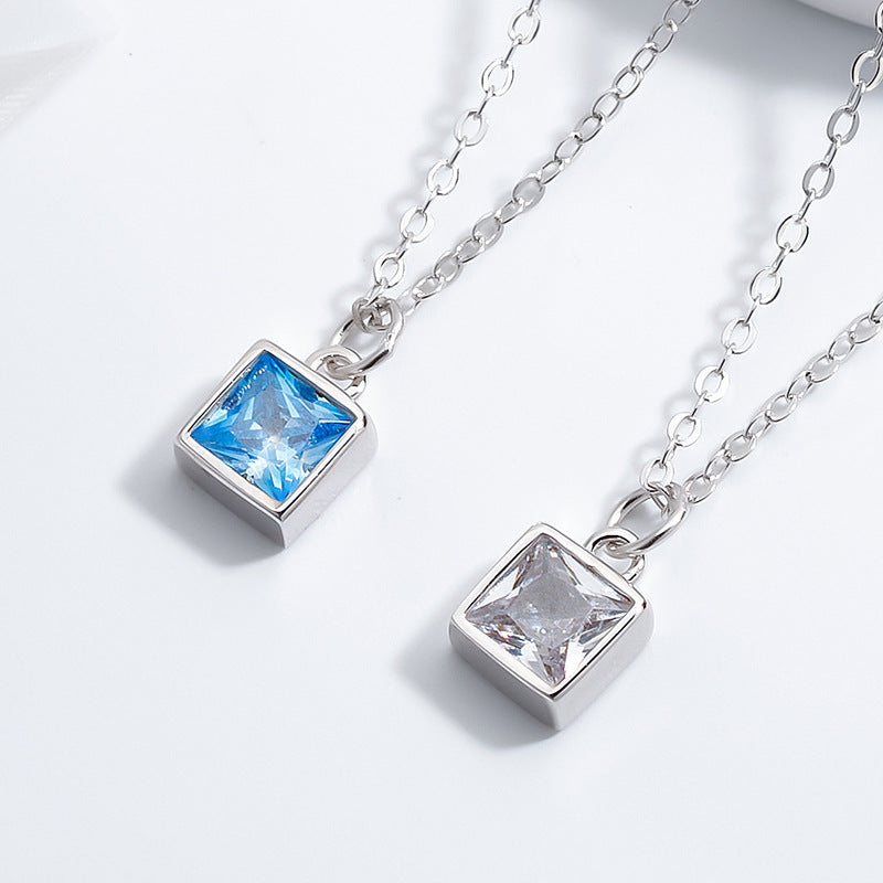 Square Stone Necklace