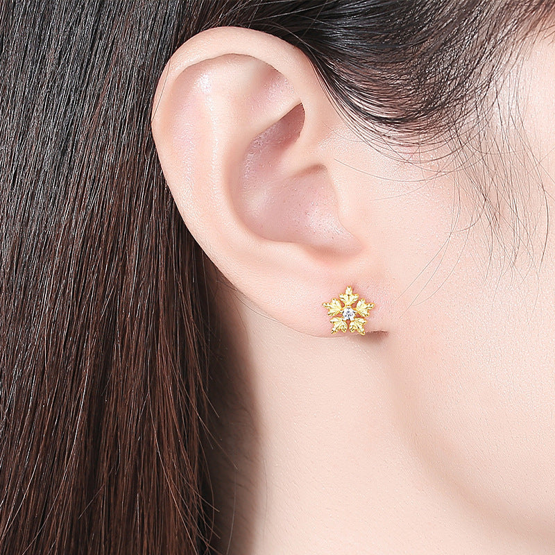 Snowflakes Stud Earrings