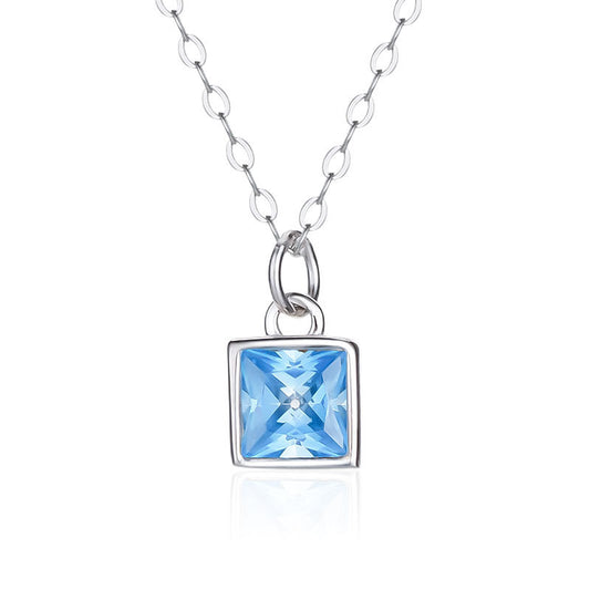 Square Stone Necklace
