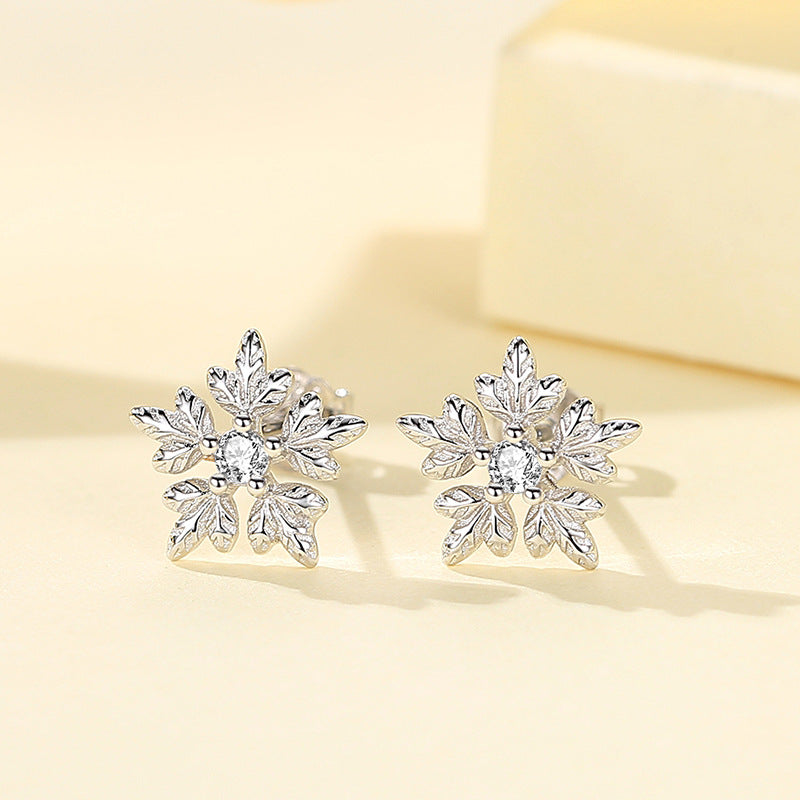 Snowflakes Stud Earrings