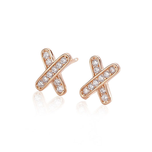 X Stud Earrings